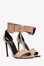 Saint Laurent Beige Patent Leather Buckle Heels Size 36