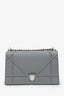 Christian Dior Grey Leather Cannage 'Dioramma' Shoulder Bag
