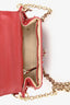 Valentino Red Quilted Leather Medium Candystud Top Handle Crossbody Bag