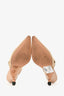 Christian Dior Beige/White Canvas J'Adior Slingback Heels Size 36.5