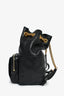Saint Laurent Black Leather/Suede Jaime Backpack