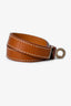 Hermès Gold Leather/Silver Tone Double Tour Kelly Bracelet Size XS