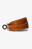 Hermès Gold Leather/Silver Tone Double Tour Kelly Bracelet Size XS