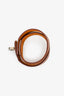 Hermès Gold Leather/Silver Tone Double Tour Kelly Bracelet Size XS