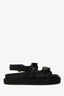Isabel Marant Black Leather Padded Dad Sandals Size 38