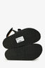 Isabel Marant Black Leather Padded Dad Sandals Size 38
