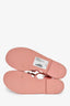 Pre-Loved Chanel™ 2023 S/S Pink Leather Chain Detail Sandals Size 37C