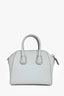 Givenchy Light Blue Leather Mini Antigona Bag With Strap