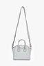 Givenchy Light Blue Leather Mini Antigona Bag With Strap