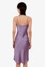 Nili Lotan Purple Silk Midi Dress Size S
