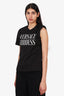 Versace Black 'Goddess' Rolled T-Shirt Size 40
