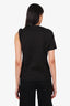 Versace Black 'Goddess' Rolled T-Shirt Size 40