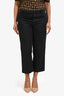 Marni Navy Cotton Straight Leg Cropped Trousers Size 46