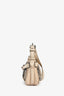 Burberry Beige/Black Leather/Canvas 'Rocking Horse' Shoulder Bag