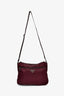 Prada Burgundy Nylon Tessuto Messenger Bag