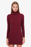 Autumn Cashmere Merino Wool Knit Long Sleeve Turtleneck Mini Dress Size S