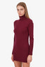 Autumn Cashmere Merino Wool Knit Long Sleeve Turtleneck Mini Dress Size S