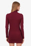 Autumn Cashmere Merino Wool Knit Long Sleeve Turtleneck Mini Dress Size S