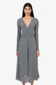 ROTATE Birger Christensen Silver Long Sleeve Dress Size M