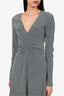 ROTATE Birger Christensen Silver Long Sleeve Dress Size M