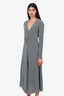 ROTATE Birger Christensen Silver Long Sleeve Dress Size M