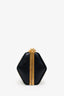 Alexander McQueen Black Leather Hexagon Studded Clutch With Strap