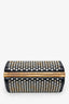 Alexander McQueen Black Leather Hexagon Studded Clutch With Strap