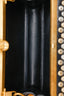 Alexander McQueen Black Leather Hexagon Studded Clutch With Strap