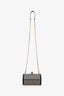 Alexander McQueen Black Leather Hexagon Studded Clutch With Strap