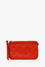 Louis Vuitton 2012 Coral Red Monogram Empreinte Leather Citadine Pouch