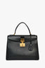 Christian Dior 2017 Black Leather Dioraddict Top Handle Bag With Strap