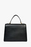 Christian Dior 2017 Black Leather Dioraddict Top Handle Bag With Strap