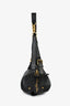 Christian Dior 2025 Black Crinkled Leather Small 'D-Journey' Hobo Bag