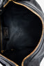 Christian Dior 2025 Black Crinkled Leather Small 'D-Journey' Hobo Bag
