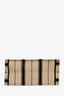Christian Dior 2020 Tan/Black Canvas Striped Medium Book Tote