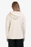 Prada 2023 Heathered Beige Cotton Logo Hoodie Size S