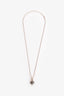Chrome Hearts Sterling Silver CH Letter Plus Pendant With Chain