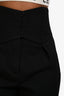 Saint Laurent Black Wool High Rise Buttoned Pants Size 36