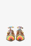 Valentino Multicolour Rainbow Leather Rockstud Ballerina Flats Size 36