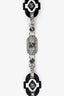 Prada Black/Silver Crystal Embellished Bag Chain