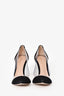 Gianvito Rossi Black Suede/Plexi Pumps Size 36.5
