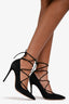 Gianvito Rossi Black Suede Lace-Up Pumps Size 37