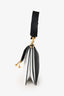 JW Anderson White/Black Leather Medium Pierce Bag