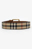 Burberry Brown Checked Pattern Buckle Belt