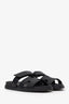 Hermès Black Leather Chypre Sandals Size 36.5