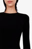 Balenciaga Black Shoulder Pads Long Sleeve Mini Dress Size 34