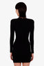 Balenciaga Black Shoulder Pads Long Sleeve Mini Dress Size 34