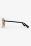 Christian Dior Gold Tone Metal So Real Studded Brow Bar Sunglasses