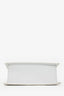 Jacquemus White Leather Medium 'Le Chiquito' Top Handle With Strap