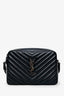 Saint Laurent Black Leather Lou Camera Bag